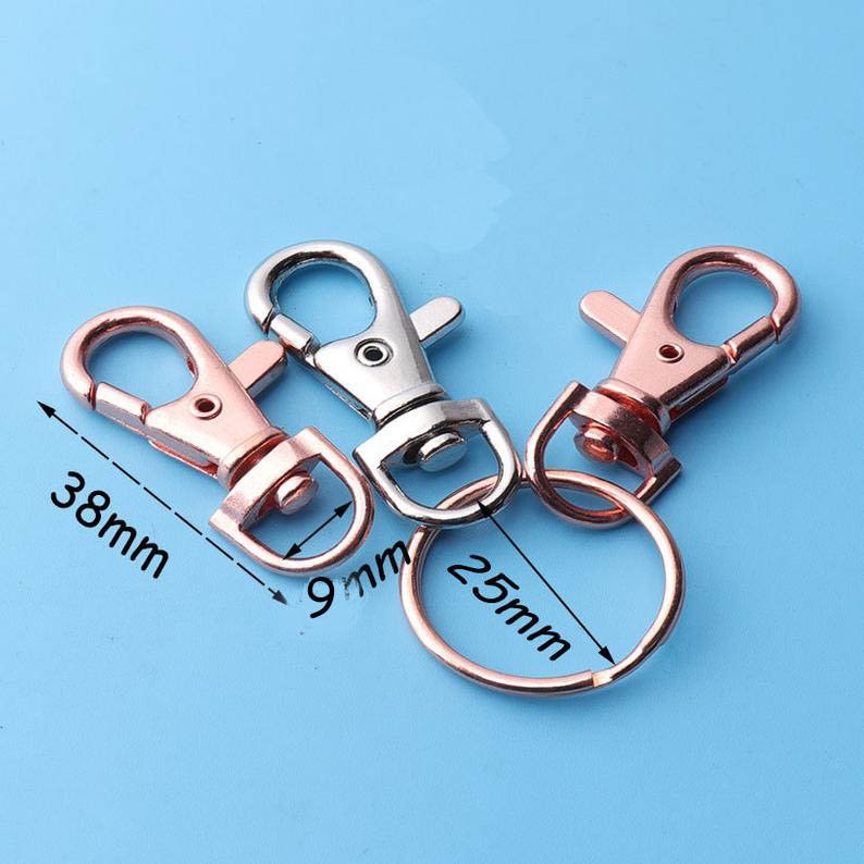 10pcs metal snap hooks swivel hooks purse clasps swivel clasp lobster buckle for bag purse handbag shoulder bag hook 35mm18mm image 3