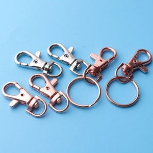 10pcs metal snap hooks swivel hooks purse clasps swivel clasp lobster buckle for bag purse handbag shoulder bag hook 35mm18mm image 1