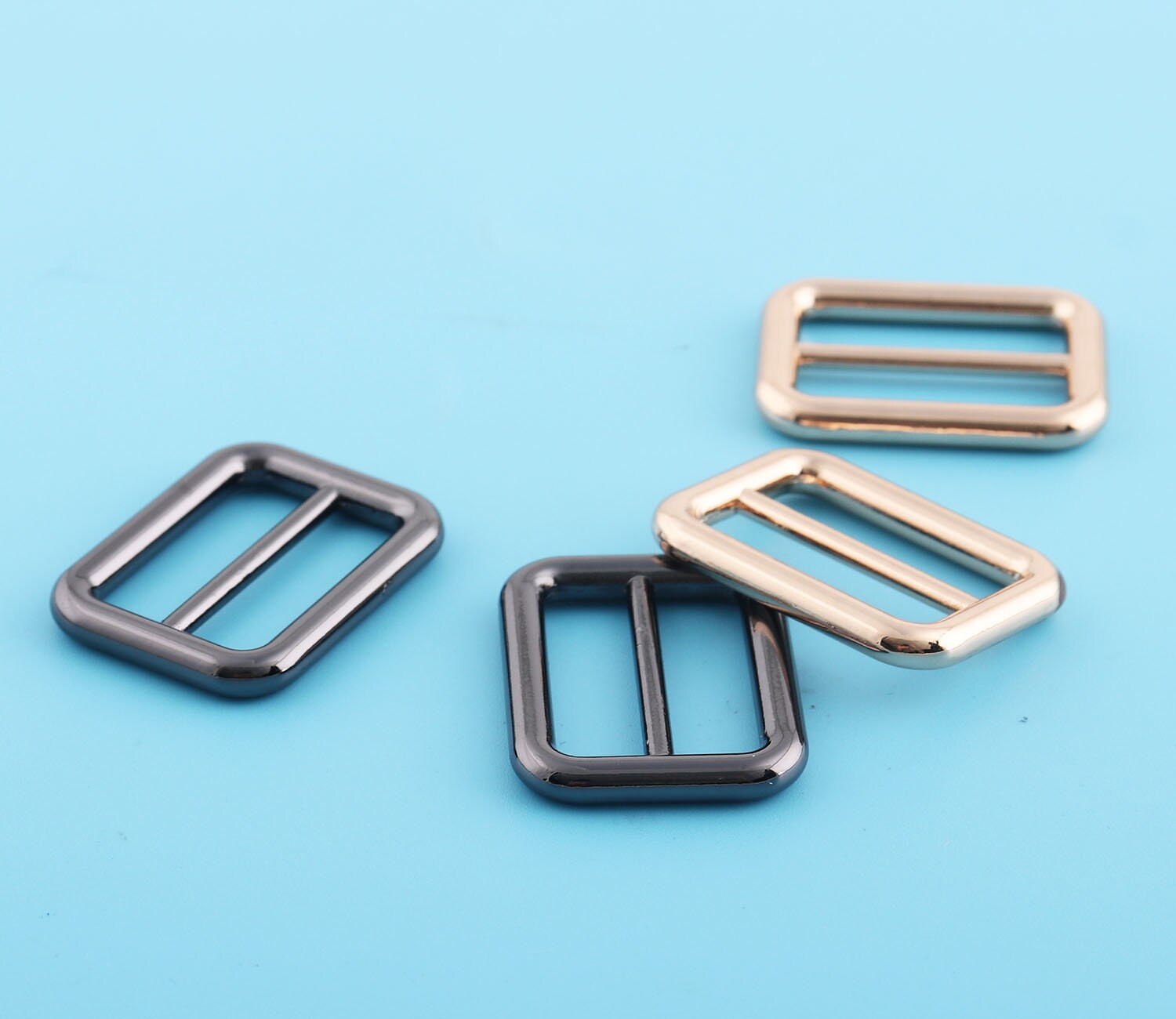 20 Fibbie Regolabili In Metallo Per Cinture, Borse E Zaini - Argento 32x16mm - Foto 11