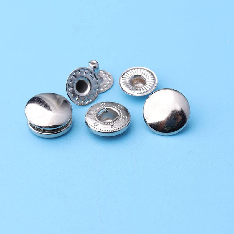 20sets Rapid Rivet Studs Silver Rivet for Bags Belts Bracelets Leathercraft Decoration Purse