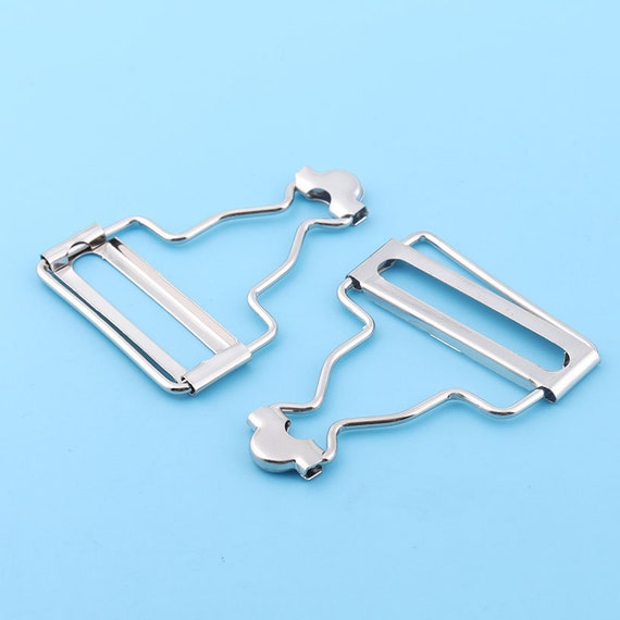 12 Sets Metal Small Dungaree Buckles Fasteners Clip Braces Arts /& Craft