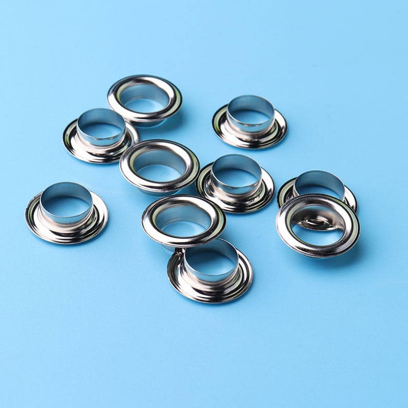 50pcs Grommets Eyelets Silver 10mm Hole for Clothe Making Etsy