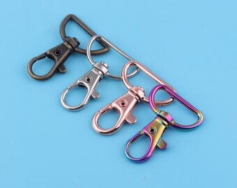 25mm rainbow Swivel Clasps claw,swivel dog hook,Lobster Clasp Purse hardware bag Handbag lanyard Clasp,strap webbing clip,key ring clasps