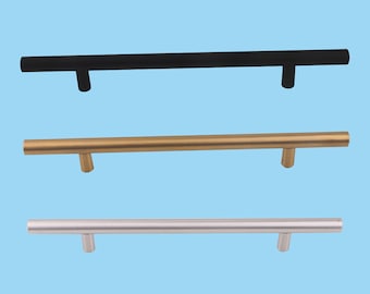 10'' Cabinet Pulls Cabinet Handles Furniture Pulls for Doors Stainless Steel Kitchen Drawer Cupboard Handles knob hardware 6.5” Hole Center