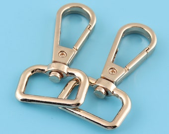 19mm gold Swivel Clasps Swivel Lobster Clasps,Trigger Snaps hook color19*50mm key ring keychain clip Bag Accessories 6pcs