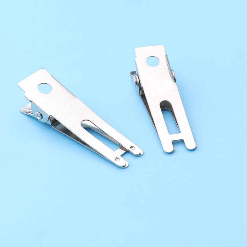 double prong clips,hair alligator clips metal clips clip 35*11mm jz25 square silver clips barrette clips 20pcs 1/'38 hair clips