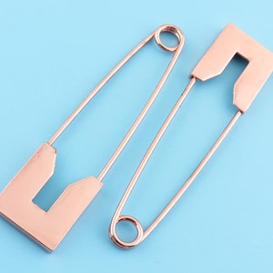 metal safety pin,rose gold color Safety Pin,Colorful Pins,6 sets 80 mm,kilt safty pins Craft Safety Pins Brooch Pin