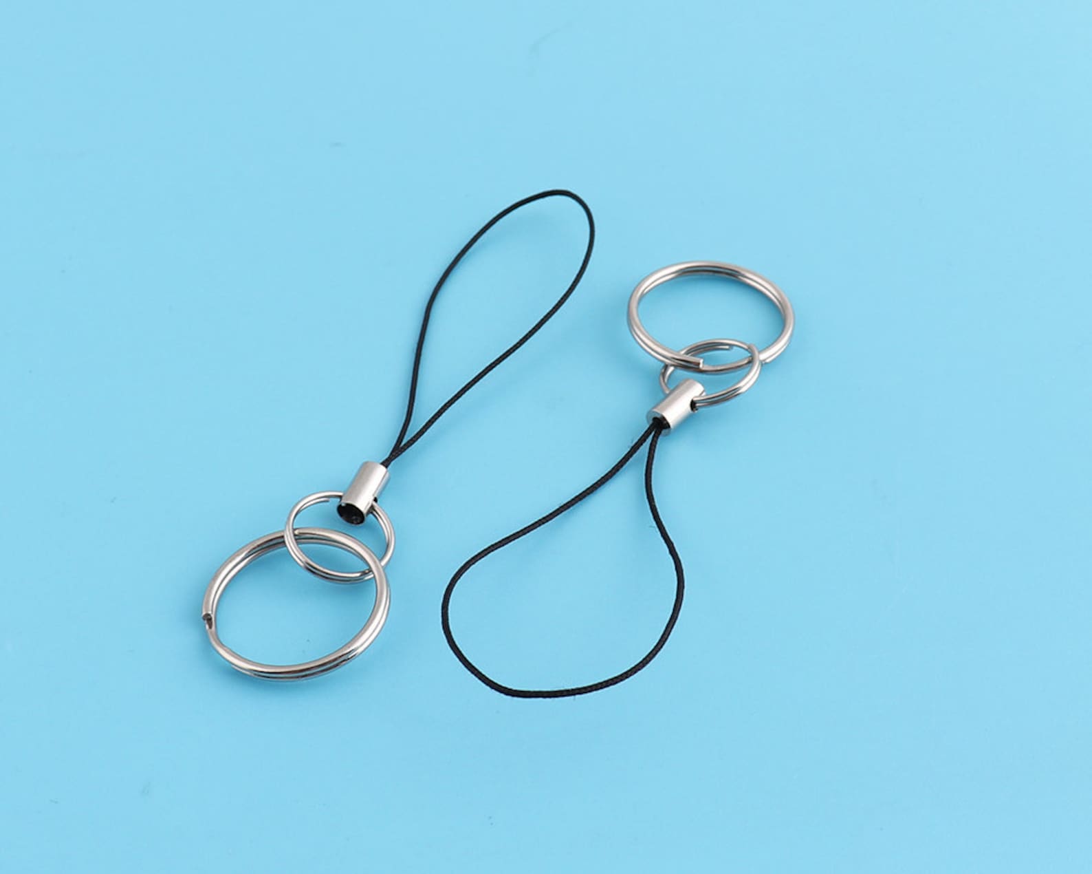 Black Cell Phone Straps 60pcs Mobile Straps Cords Lanyard Straps 91mm ...