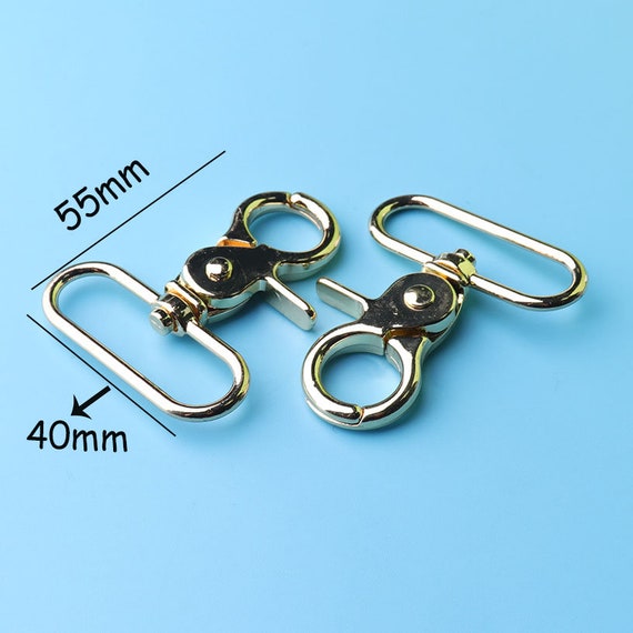 2pcs Bag Clasps Lobster Swivel Trigger Clips Snap Hook 45mm Strapping Strong