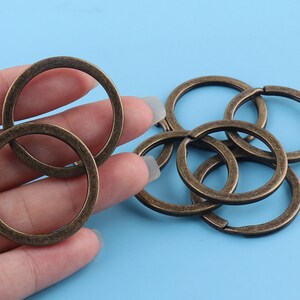 20pcs Key rings, Split rings, Split key ring, antique bronze key ring, bronze metal round keychain ring, connector ring, round key ring 25mm