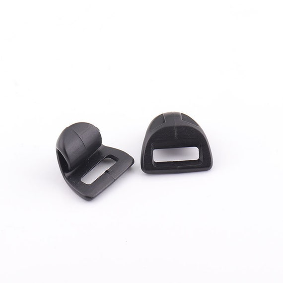 8pcs Plastic Toggle Tri Glide Straps Hook Quick Clip for Bag Making Solid  Clasp Plastic Clips for 1/2''inch 