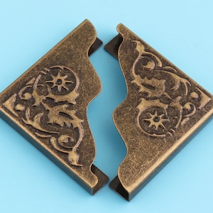 metal corner protector Book Corners purse corner with 24*35 mm bronze color, for leather clip, bag corner clip