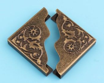 metal corner protector Book Corners purse corner with 24*35 mm bronze color, for leather clip, bag corner clip
