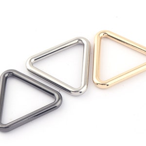 Gouden driehoek verstelbare riem gesp glijbaan gespen metalen portemonnee gesp gesp tas riem gesp handtas webbing hardware diy sieraden charme