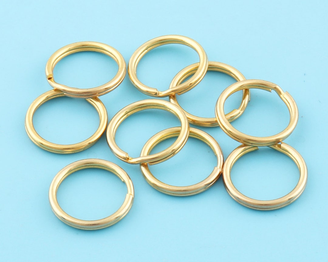 Double Split Jump Ringskey Split Rings Key Ring Metal O Etsy