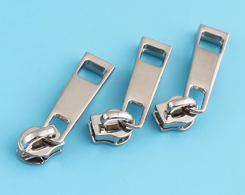 Zipper Pulls,zipper Heads With Silver Color, Zipper Sliders of Size 344