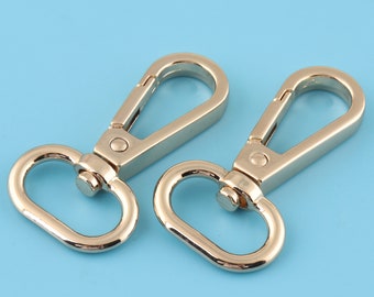 19mm gold Swivel Clasps Swivel Lobster Clasps,Trigger Snaps hook color19*50mm key ring keychain clip Bag Accessories 6pcs