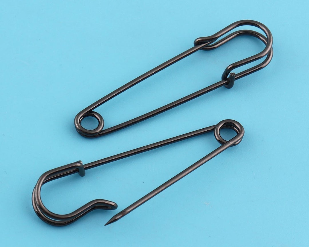 Metal Safety Pins With Black Color,brooch Pins, Craft Safety Pins,high