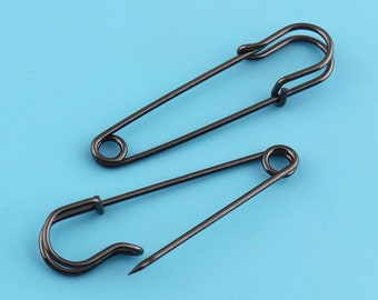 Black Swing Tag Pins for Fashion Price Tags. Mini Safety Pins / Bulb Pins.  Australia Seller 
