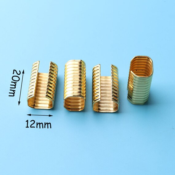 20pcs  Ribbon Clamp, Clasp, Metal Finding, Jewelry Finding,Metal Ribbon Clamp, Bead Caps Tassel Toppers 20*12mm sj2