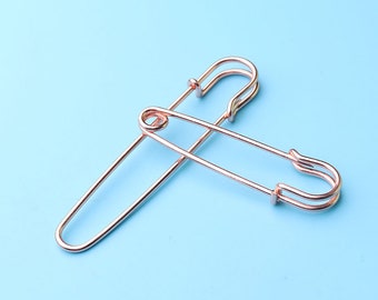 Large Safety Pin Diy  Blanket Pins rose gold Craft Supplies pins 85mm/70mm/64mm safety pins