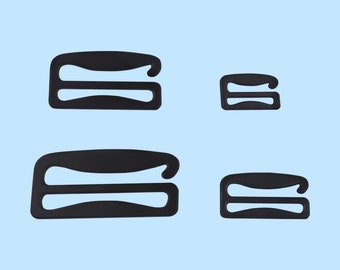 18-50mm schwarz Badeanzug BH Gurt G Haken Ersatz BH Bügel Schiebehaken für Bademode Lingerie BH Herstellung Metall Verstell bh Schnalle Diy