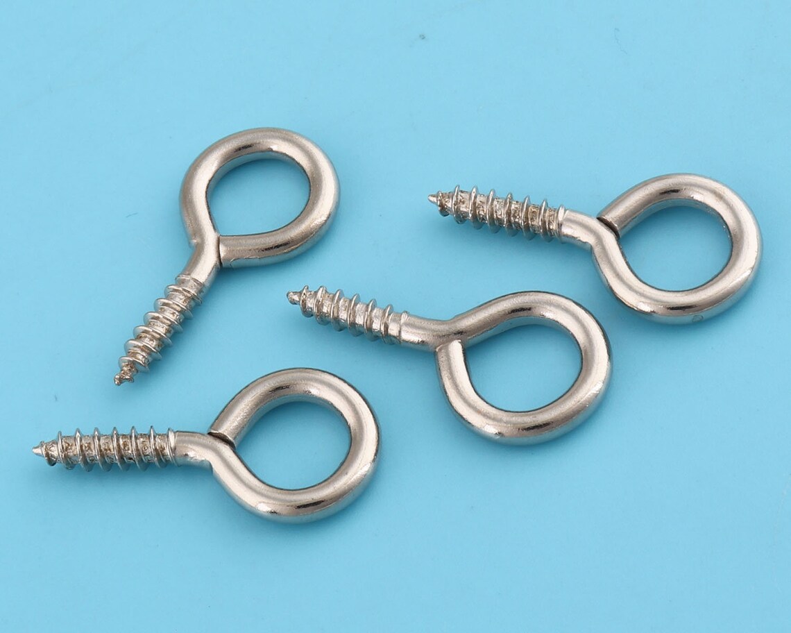 Screw Eye Pins3015 Mm Screw Eye Bails With Silver Colorfor Etsy
