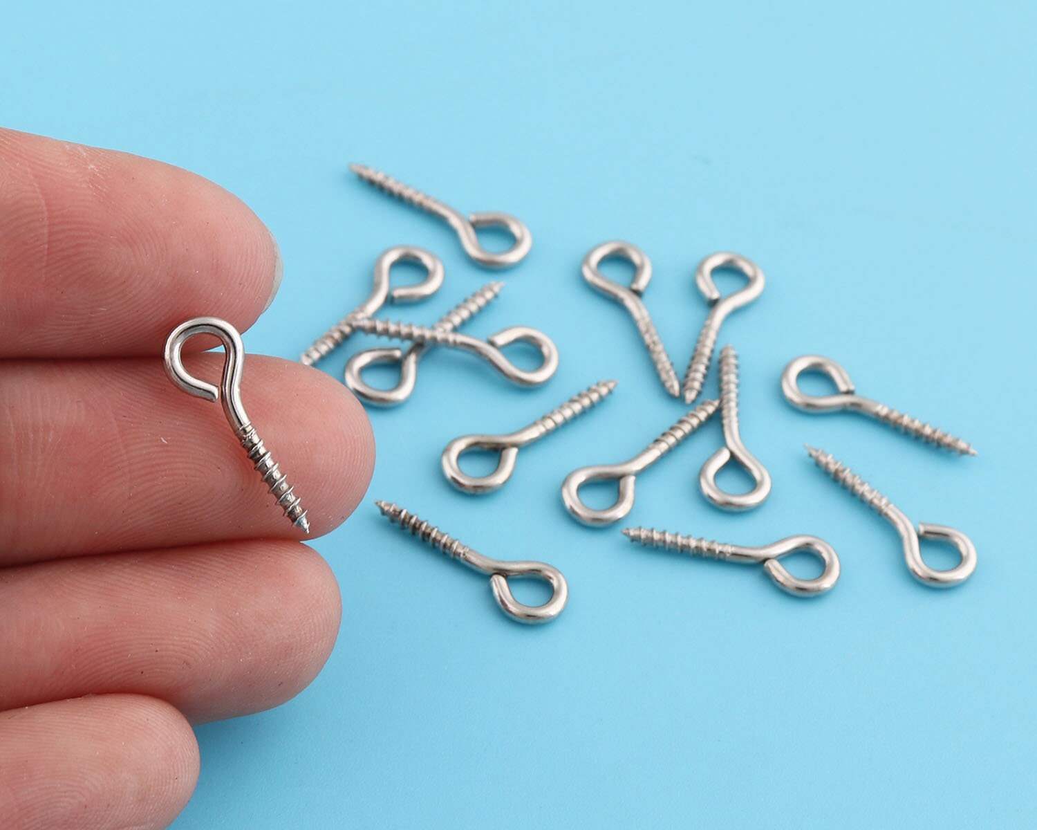 Screw eye bails 5*15 mm,screw eye pins with silver color,for pendants vials charms resin jewelry supplies