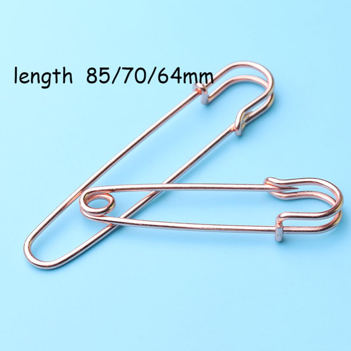 Large Safety Pin Diy Blanket Pins Rose Gold Craft Supplies Etsy