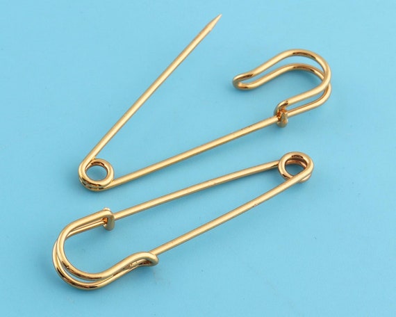 Metal Safety Pins With Gold Color 38 Mmbrooch Pins Craft 