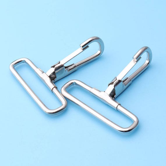 4pcs 1'5/8inch Metal Trigger Snap Clasp Hook Clip Belt Webbing Strapping  Alloy Push Gate Hook Swivel Hook for Bag, Purse Strap-4844mm Lx39 -   Hong Kong