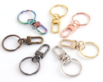 25 MM Rainbow Swivel Clasps pazur obrotowy sprężynowy hak brelok zawieszka brelok urok zapięcie homara torebka torebka sprzęt biżuteria tworzenie urok