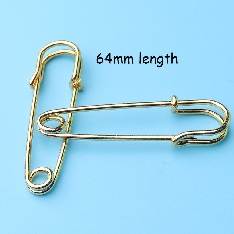 6pcs Large Safety Pin / Gold Pins Pins Ecofriendly Safety Etsy