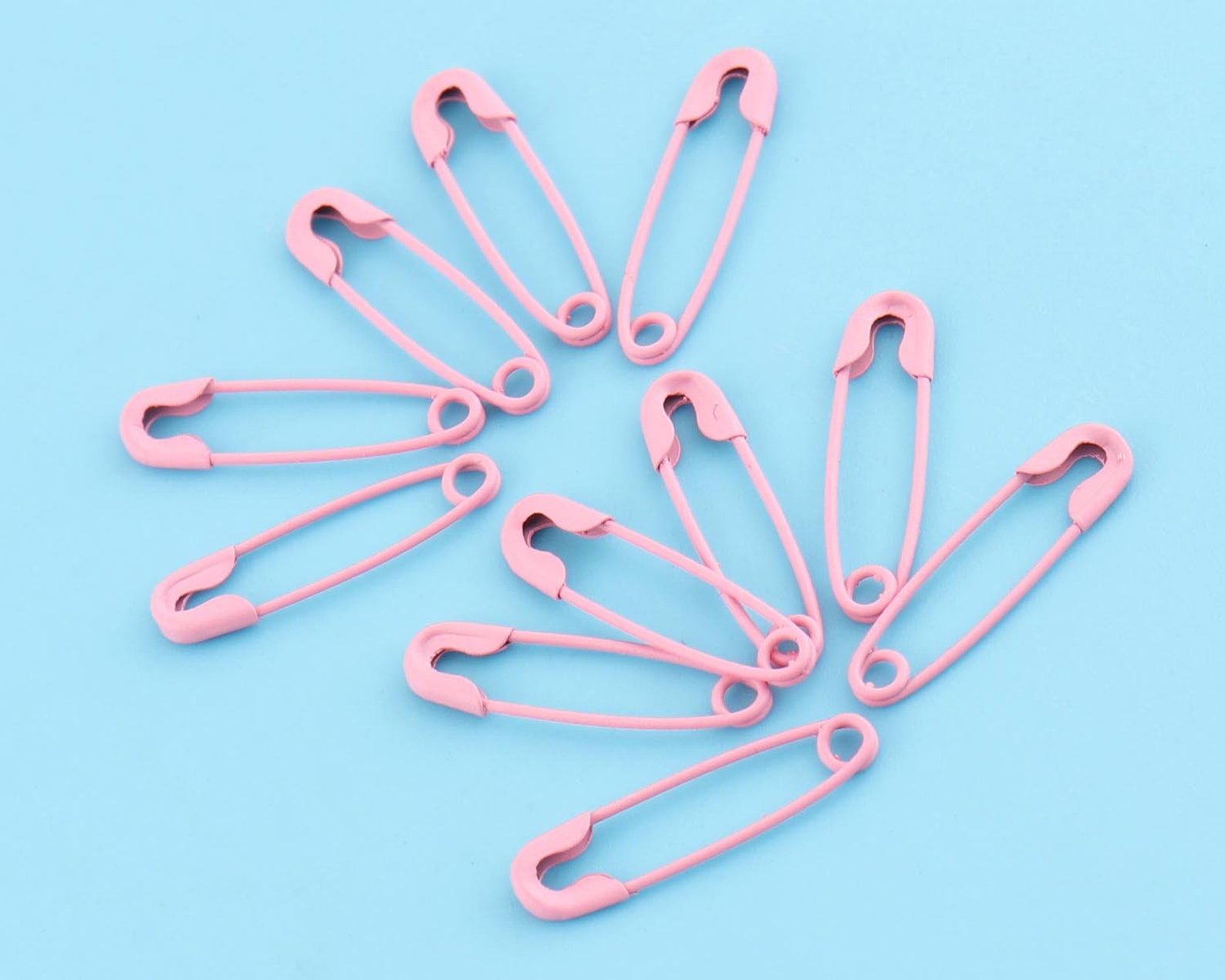 Pink Color Safety Pin,metal Safety Pin,colorful Pins,120 Sets 19 Mm,tiny Safty Pins Craft Safety