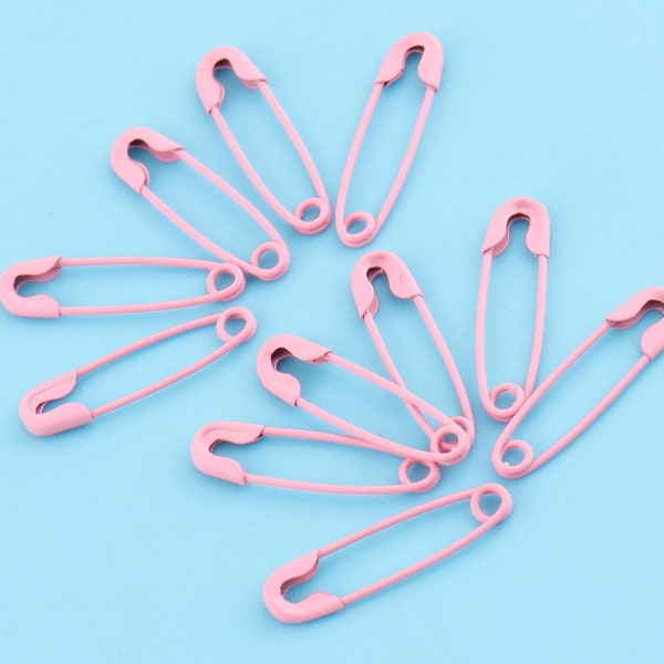 pink color Safety Pin,metal safety pin,Colorful Pins,120 sets 19 mm,tiny safty pins Craft Safety Pins Brooch Pin