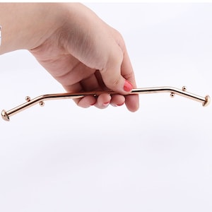 Golden Purse Handle Bag Handle Rectangle Handbag Handle  Bunch shape handle Screw Bag Handle 20*1cm