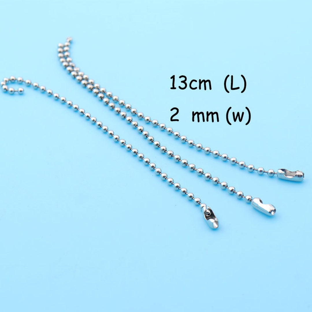 Sign Ball Chain 20pcs Ball Chain Silver Chain Label Chain Ball Making Bag Pedent Jwerly ...