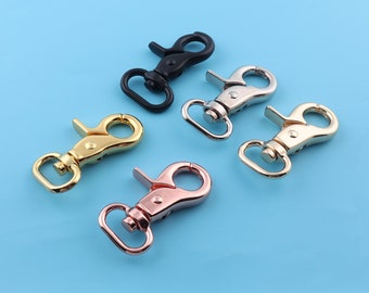 22mm rose gold Swivel Clasps claw,swivel dog collar,Lobster Clasp Purse hardware bag Handbag lanyard Clasp,strap webbing clip,key ring clasp
