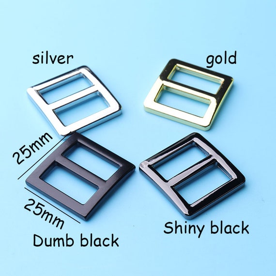 25mm Metal Sliders 1 inch x 10 bag adjustable strap craft sewing