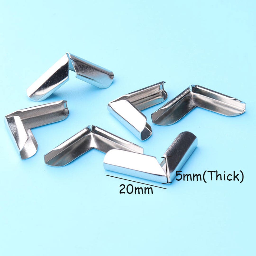 20PCS Sillver Corners Book Scrapbooking Albums Menus Corner Protectors ...