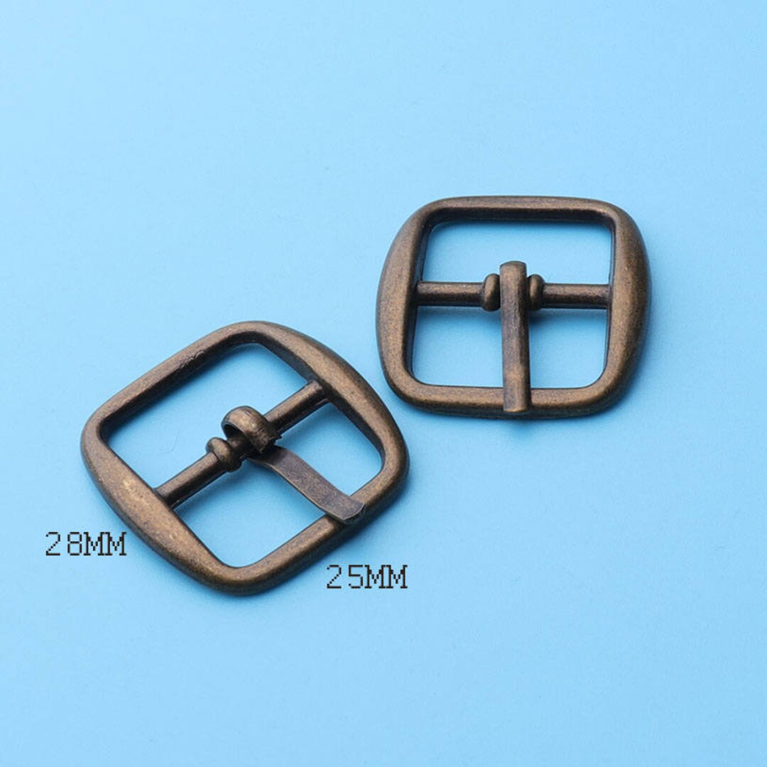 Solid Buckles 6pcs Antique Bronze Buckles Rounded Square Etsy