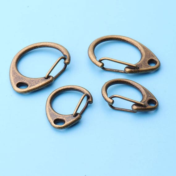 10pcs Clasp Muti Size Brass Carabiner Hook Lobster Clasp Push Gate Snap  Hooks Hook Paracode Camping Push Gate Snaps-2418/3225mm Lx31 -  New  Zealand