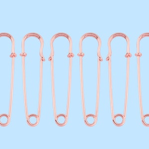 Rose Gold große Sicherheitsnadeln Metall Sicherheit Schmuck Stift Brosche Decken Röcke Kilt Pin Stitch Markers Tag Label Stifte Nähen liefert 10pcs