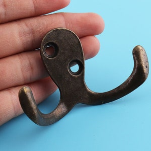 wall hooks zinc alloy metal hooks 5 pcs thick furniture high quality hardware antique bronze hooks coat hooks 44mm*40mm*40mm