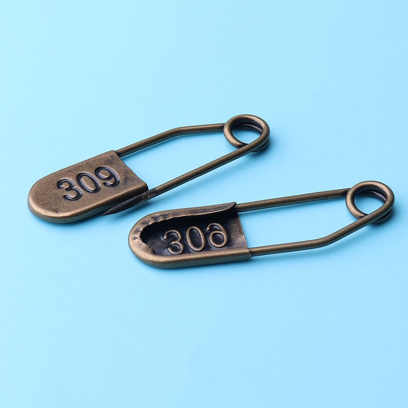 12pcs Safety Pin Bronze Blanket Pins Heavy Duty Copper Etsy