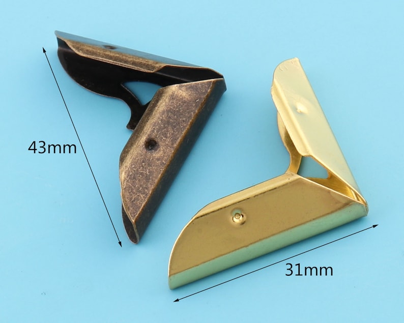 Corner Protector Metal Book Corners Purse Corner 3143 Mm Etsy