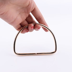 Golden Purse Handle Bag Handle Rectangle Handbag Handle Screw Bag Handle  bag making 10*7.5cm