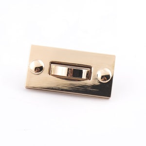 2pcs leather purse lock Purse lock twist purse turn lock clutch  Square bag lock high quality  in Gold plated 60*30mm