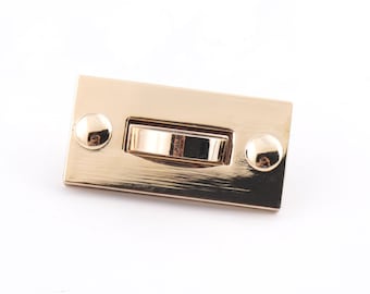 2 pezzi in pelle borsa serratura Borsa lock twist borsa girare chiusura clutch Blocco borsa quadrata alta qualità in oro placcato 60 * 30mm
