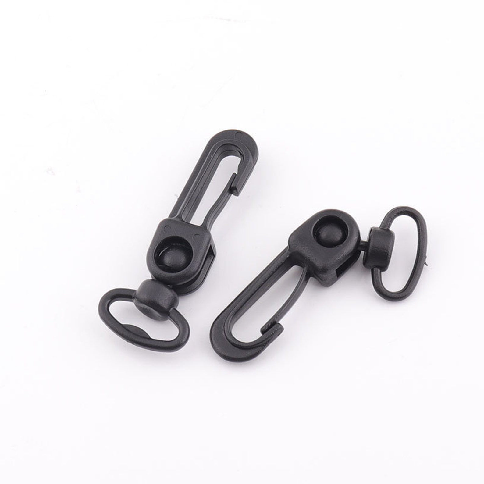 8pcs Small Plastic Toggle Tri Glide Straps Hook Quick Clip Fastener